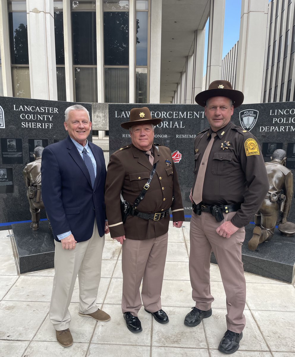 LancasterCoAtty's tweet photo. Today is National Peace Officers Memorial Day. Earlier this week our Pat Condon attended the annual local ceremony to honor officers from @Lincoln_Police &amp; @LSOnebraska who died in the line of duty. As Sheriff Wagner assured, “Their service and their legacy live on in all of us.” https://t.co/hPCODw6ZqM