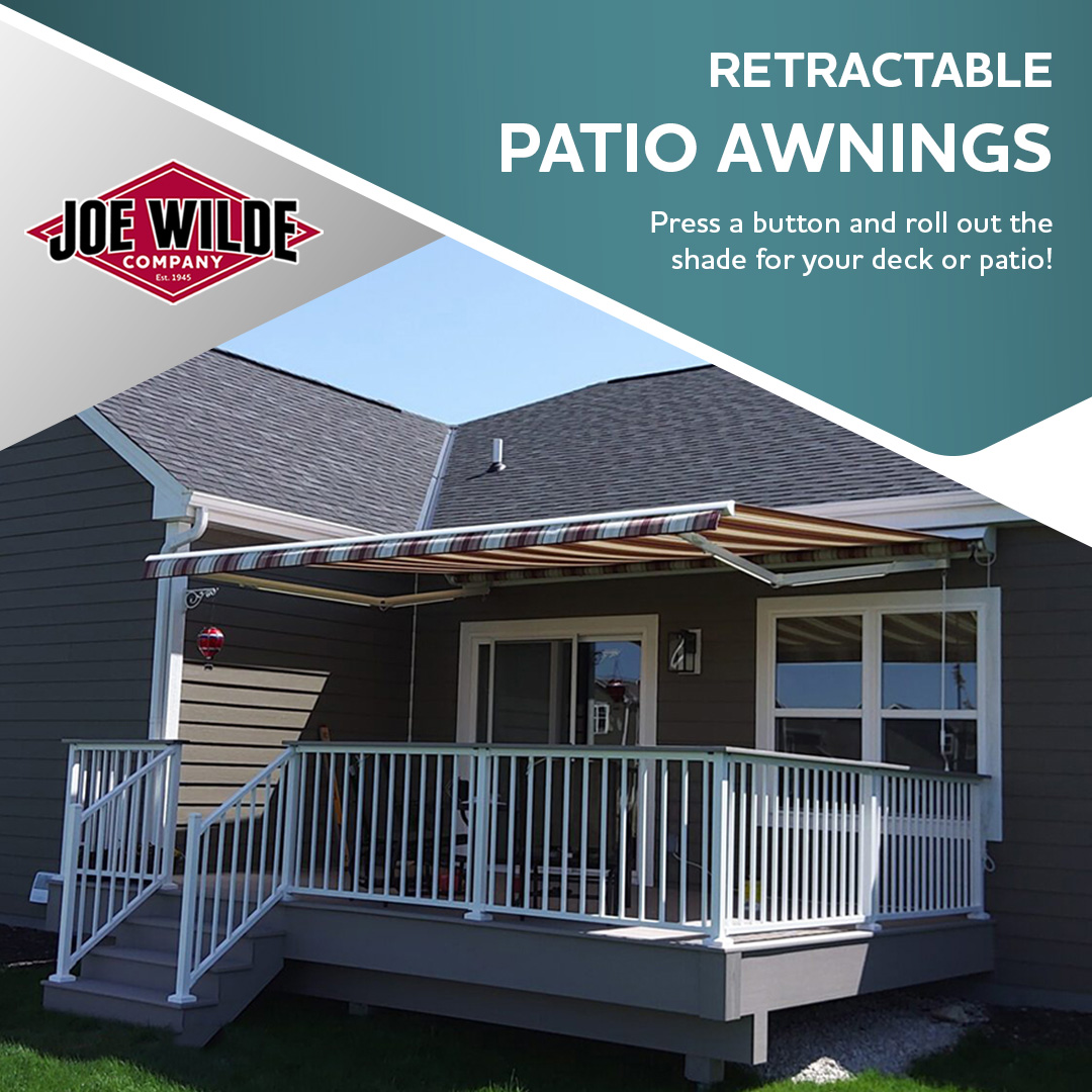 JoeWildeCo's tweet photo. Sunny days are here! Press a button and roll out the shade for your deck or patio.

Get started now:
https://t.co/elUFO6d2pj

Joe Wilde Company
☎️ 262-782-0500

#SunestaAwnings #PatioAwning #RetractableAwning #NewBerlinWI #HomeImprovement #WisconsinHome #Milwaukee #SoutheasternWI https://t.co/HvreP7if1l