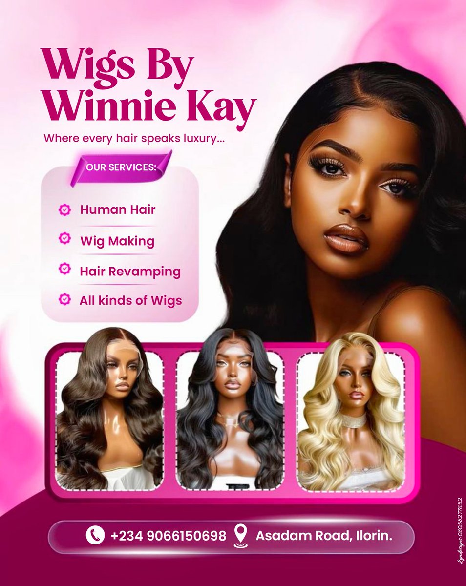 EvelynOlal17356's tweet photo. Tgif 👩‍💻💇🏽‍♀️

Designed a stylish hair flyer that highlights beauty, elegance, and confidence 💫

#graphicsdesign #graphicdesigner #pixellab #opentowork #designjourney #CareerGrowth #LearningJourney #jobsearch https://t.co/768wDcSL5Z