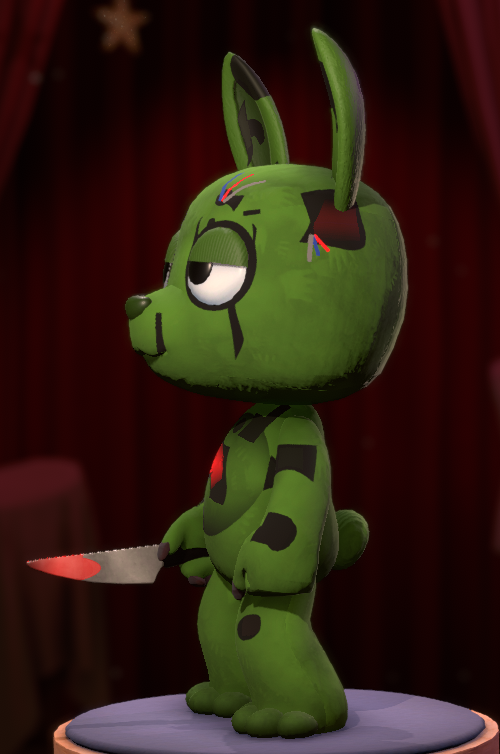 ThatOneVultra's tweet photo. Super excited for Restitched! The wardrobe demo here is awesome, definitely recommend checking it out o7

Here's a Springtrap Stuffy lol
https://t.co/RtwMApyMST https://t.co/tplHVyZe1k