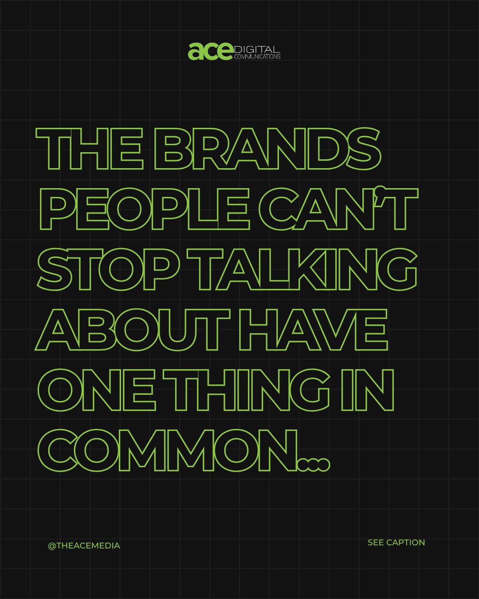 theacemedia's tweet photo. The brands that live rent-free in people's heads aren't there by accident.

These brands got there because someone made a deliberate creative decision about what story to tell, who to tell it to, and exactly how to make it land. This is what is called strategic storytelling https://t.co/X9nHc7afq9