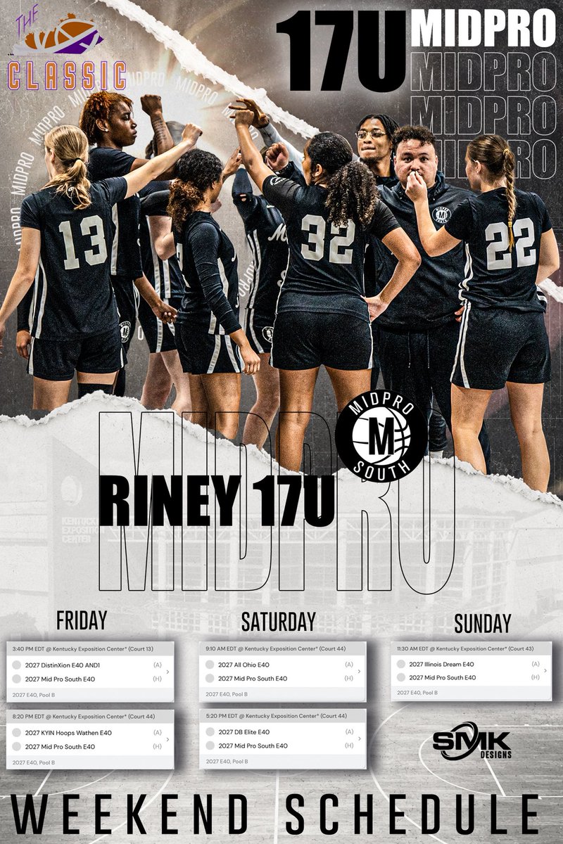 kenleywise13's tweet photo. The Classic weekend schedule! https://t.co/jvWaEOjx9k