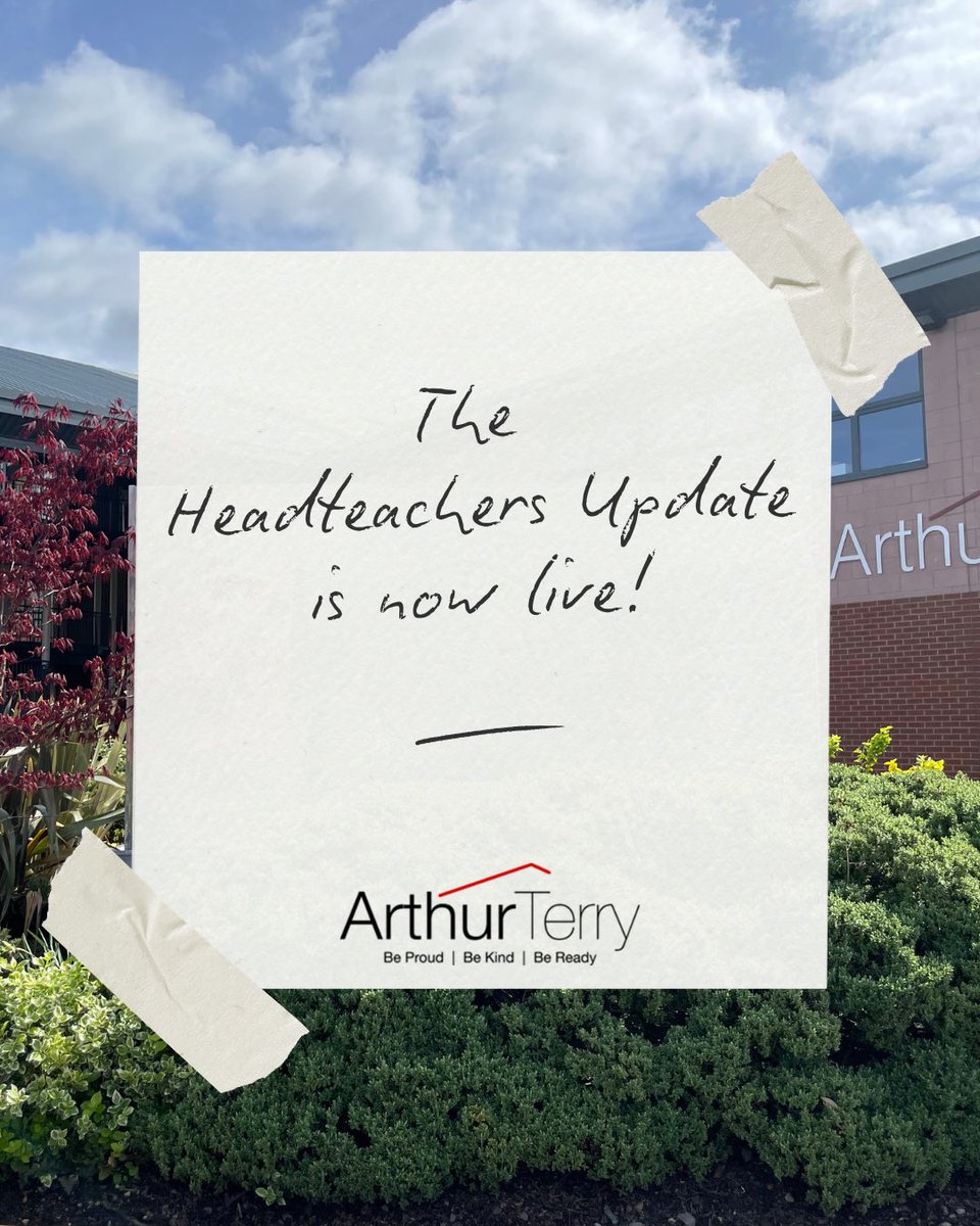 ArthurTerrySch's tweet photo. 📣 The Headteachers Update is Live! 

Catch up on the latest message from the Headteacher.

🔗 Click the link below to read more 👇

https://t.co/cem6ZbH5CX

#ArthurTerrySchool https://t.co/L27nwAHRR4