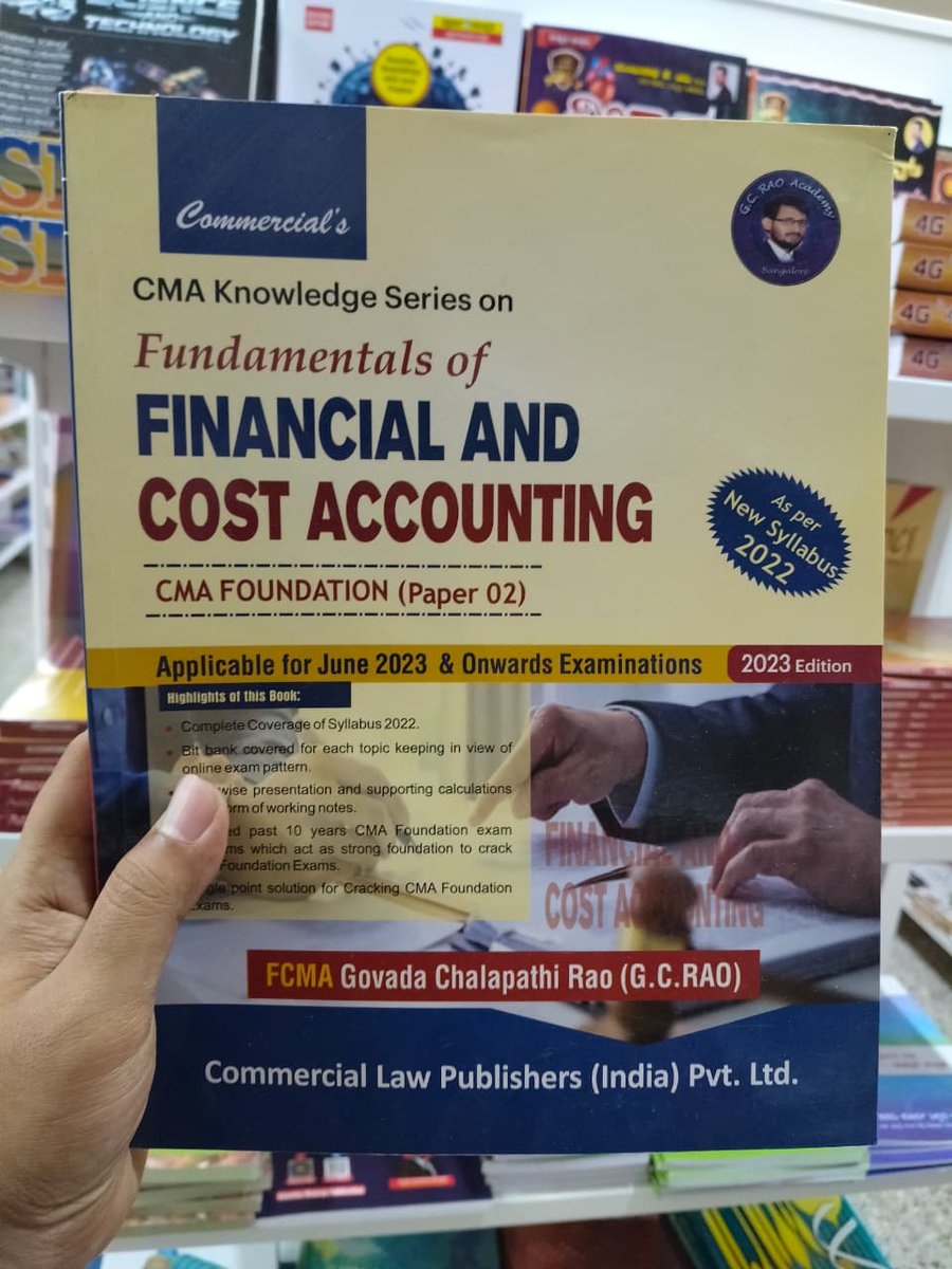 HarivuBooks's tweet photo. CMA Foundation Paper 2? Consider it done. G.C. Rao's book is all you need to crack it. 📊💪
https://t.co/EZgdx4ujQh
#harivubooks #CMAFoundation #CMAExam #GCRao #FinancialAccounting #CostAccounting https://t.co/9eUJ582LjB