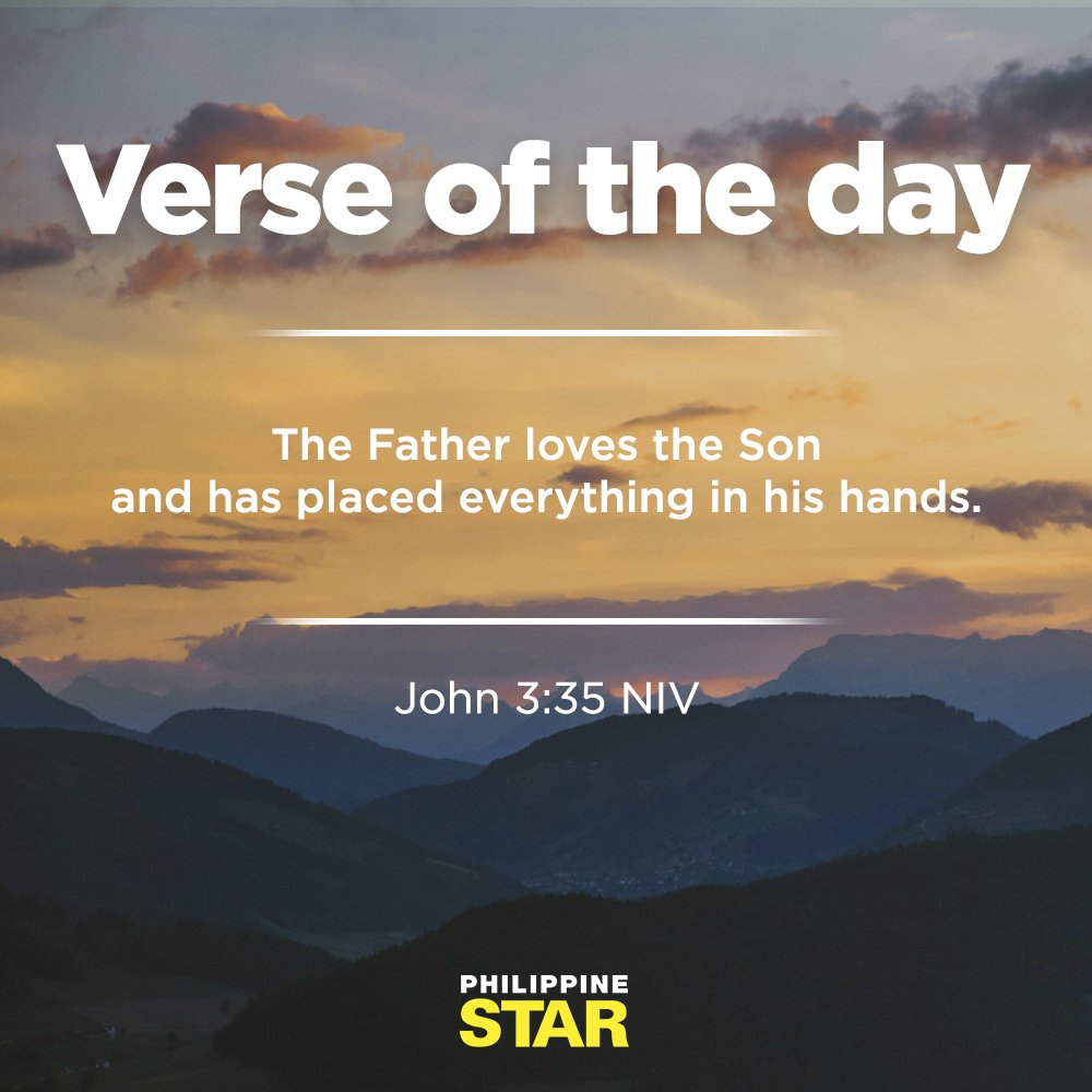 PhilippineStar's tweet photo. GOD'S BELOVED SON☝️

The Father loves the Son and has placed everything in his hands. — John 3:35 NIV https://t.co/BEAIAFPOjG