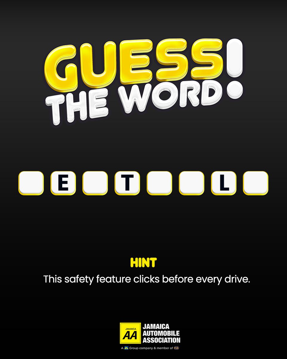 CallJAA's tweet photo. Guess the word! ​
​
Think you know the parts of your vehicle? 👀 ​
​
Drop your answer in the comments.
​
#JAA #KeepingYouMobile #CallJAA https://t.co/mWIab7ajpF