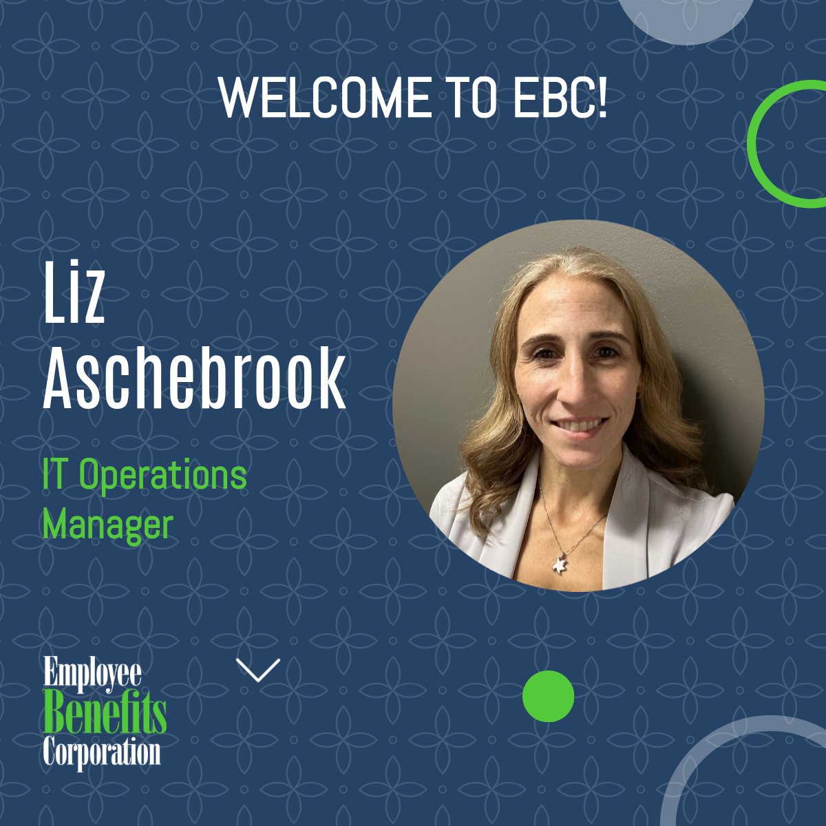 EBCflex's tweet photo. We're excited to welcome Liz Aschebrook, who joined EBC as our new IT Operations Manager last week. Welcome to the team, Liz! https://t.co/lmDIWrTC1q