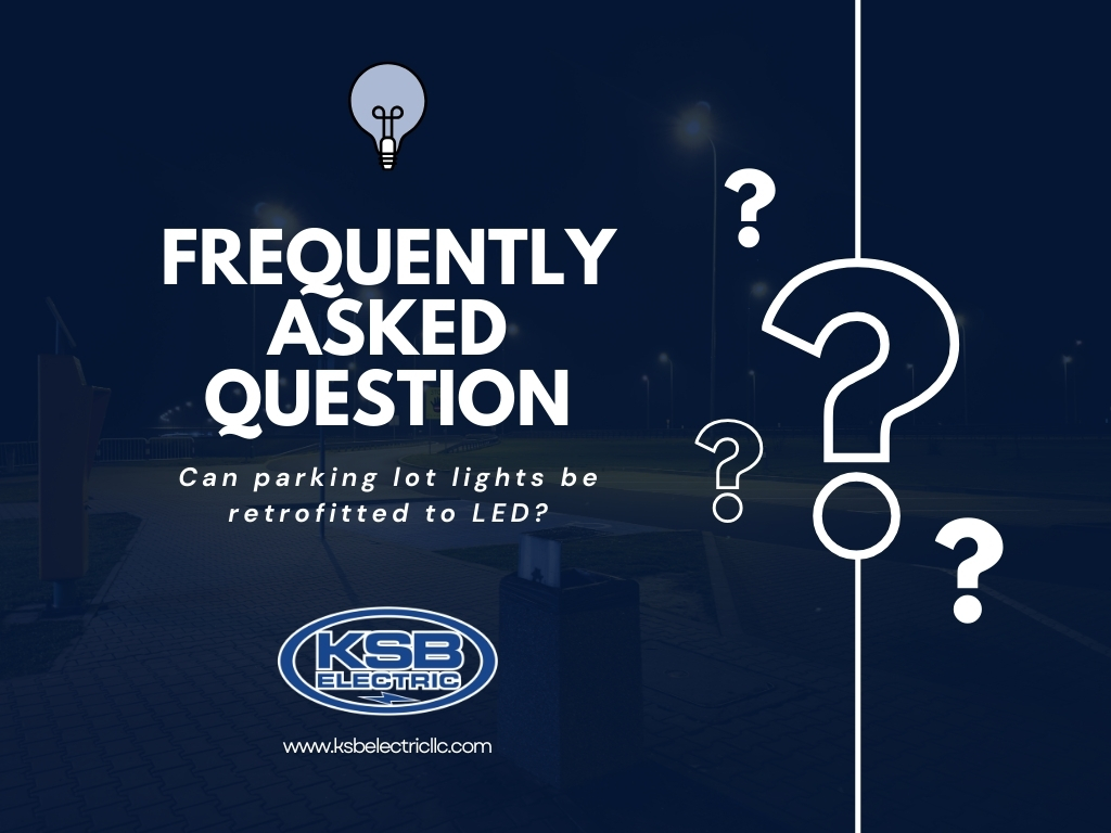 KSBElectric's tweet photo. ❓ FAQ: Can parking lot lights be retrofitted to LED?
💡 Yes! Upgrade existing fixtures to LED for lower energy costs, brighter lighting, and improved safety.

Learn more about our Parking Lot Lighting Services: https://t.co/DcHu3DHdSq

#KSBElectric #LEDLighting #EnergyEfficiency https://t.co/3zWM2KTDgv