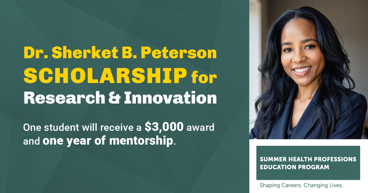 SHPEPconnect's tweet photo. The Dr. Sherket B. Peterson Scholarship for Research &amp; Innovation application is now open!
Learn more: https://t.co/xonYJSMf9e https://t.co/0DovDfZBJH