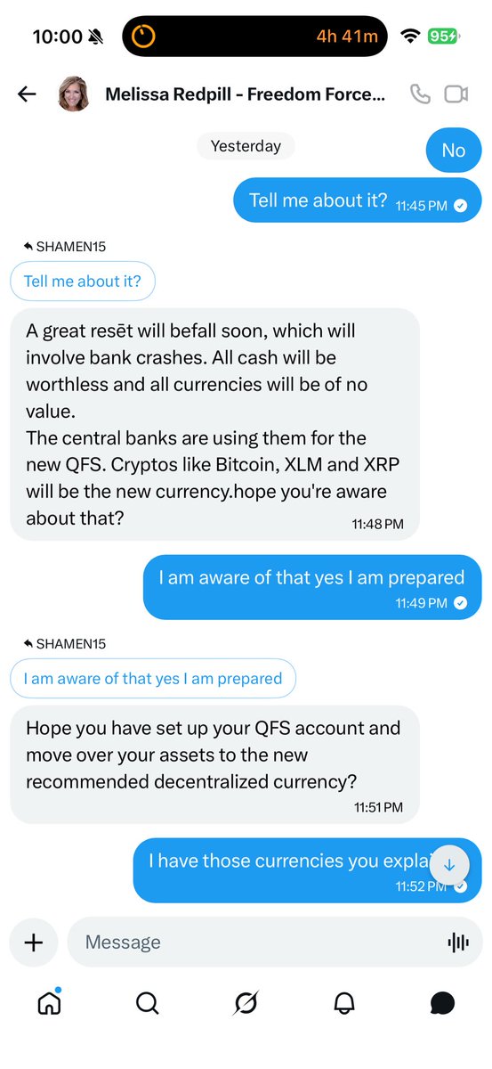 SHAMEN_15's tweet photo. Scammer alert….. There is no web 3 quantum wallet. With receipts of course. https://t.co/4nOKmzzmKm