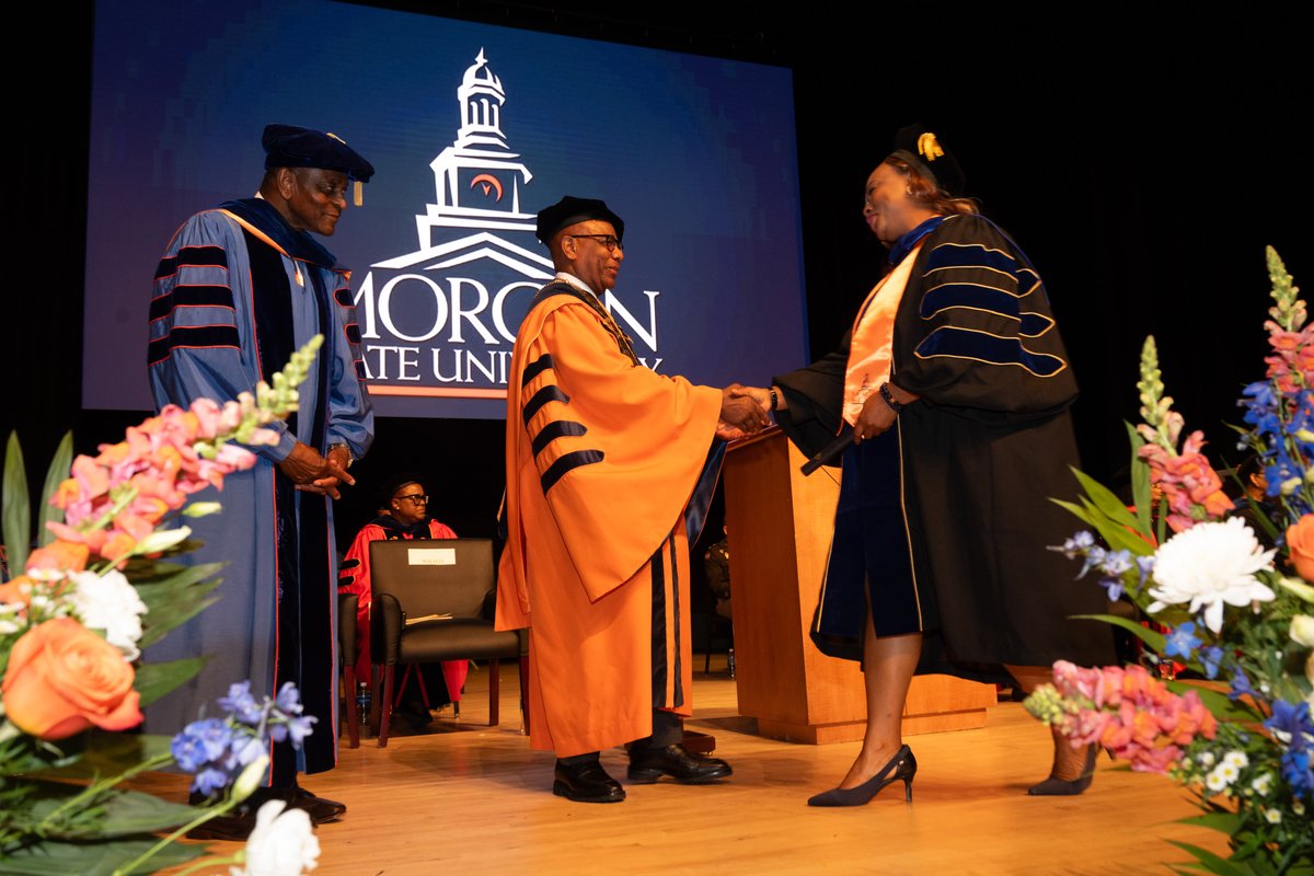 MorganStateU's tweet photo. Yesterday, during the School of Graduate Studies Commencement, we conferred 292 master’s degrees, the most in the University's history. 🎓

In addition to the 81 doctoral degrees awarded, more than 350 scholars achieved a milestone that will strengthen them as they continue to lead and impact the world. 🐻  

Congratulations to the 2026 graduates of the Morgan State University School of Graduate Studies! 🙌🏽

#MorganGrad #MorganMade #MorganGrad2026 #MSUGrad