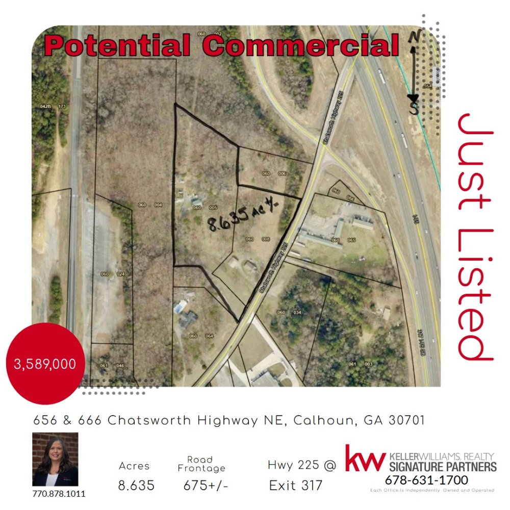 tammyfreeman's tweet photo. Potential commercial acreage - 675+/- Road frontage on Hwy 225 right at Exit 317 on I-75 https://t.co/xBDi66luIm