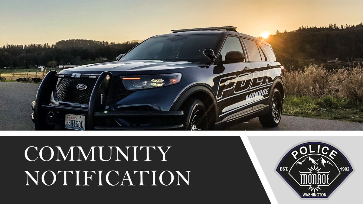 Monroe Police Department tweet media
