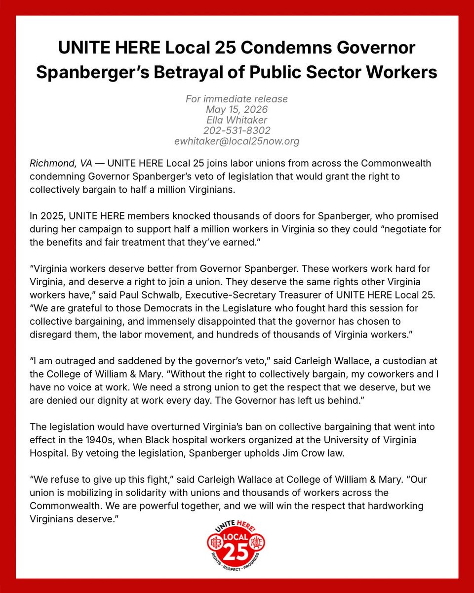 UNITE HERE Local 25 tweet media