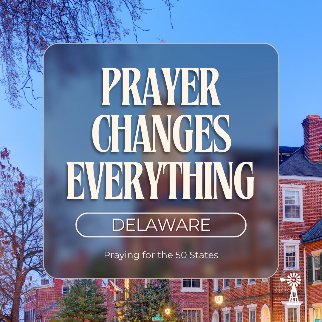 SigChurchNet's tweet photo. Today, we lift up Delaware in prayer.

Pray for families, for healing from addiction and mental health struggles, for wise leaders, and for churches to shine brightly across the state.

#PrayForDelaware #PrayerForOurNation #FaithAndPrayer #NationalDayOfPrayer #ChristianUnity https://t.co/mQrsIF9t1Z