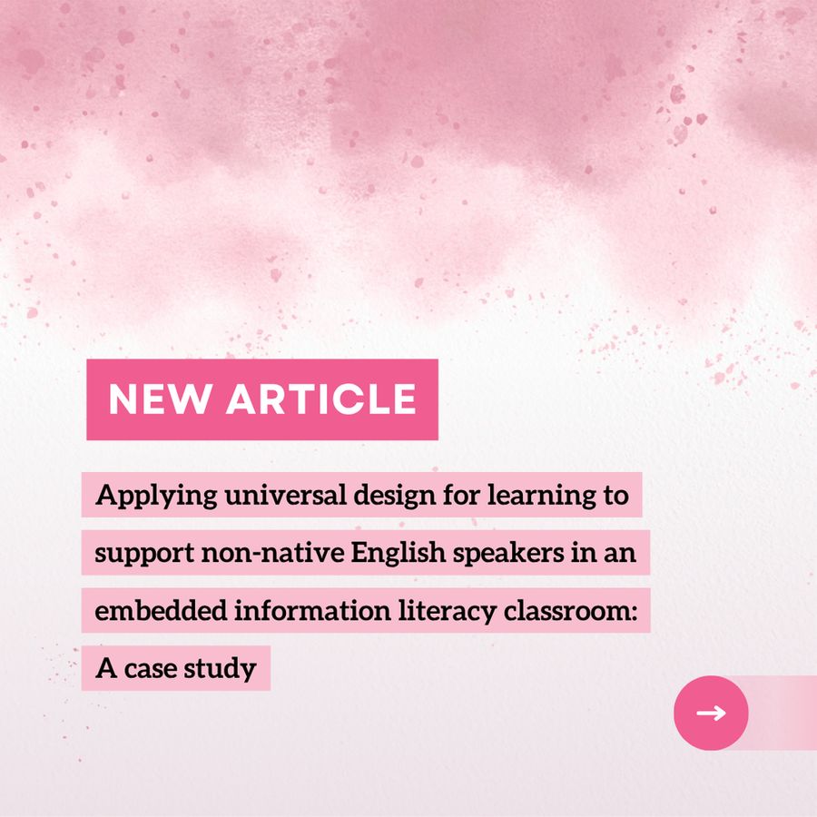 CRL_ACRL's tweet photo. Inclusive Information Literacy in Action 

This case study shows that applying UDL to an embedded IL course for non‑native English speakers more than doubled learning gains over a year. Flexible, multimodal design = better outcomes for all students.

Read: https://t.co/fpHDfjn0pj https://t.co/2j3Xu2MYet