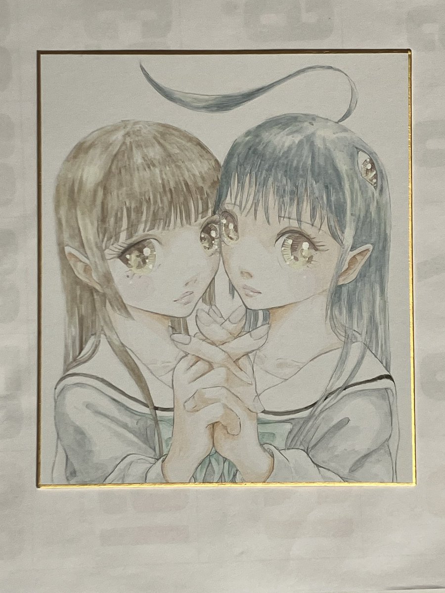 色紙 飛鳥&令子 もうすぐ関西コミティア76ですね〜😊 皆様にお会い