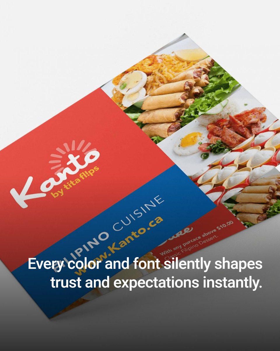 ICONICA_ca's tweet photo. What is your brand really saying? Before your copy is read, your brand's image and tone speak volumes. Every detail — from colors to fonts — sets expectations and builds trust. Make sure your silent message earns attention and drives growth. https://t.co/E9PZqJIvfx
