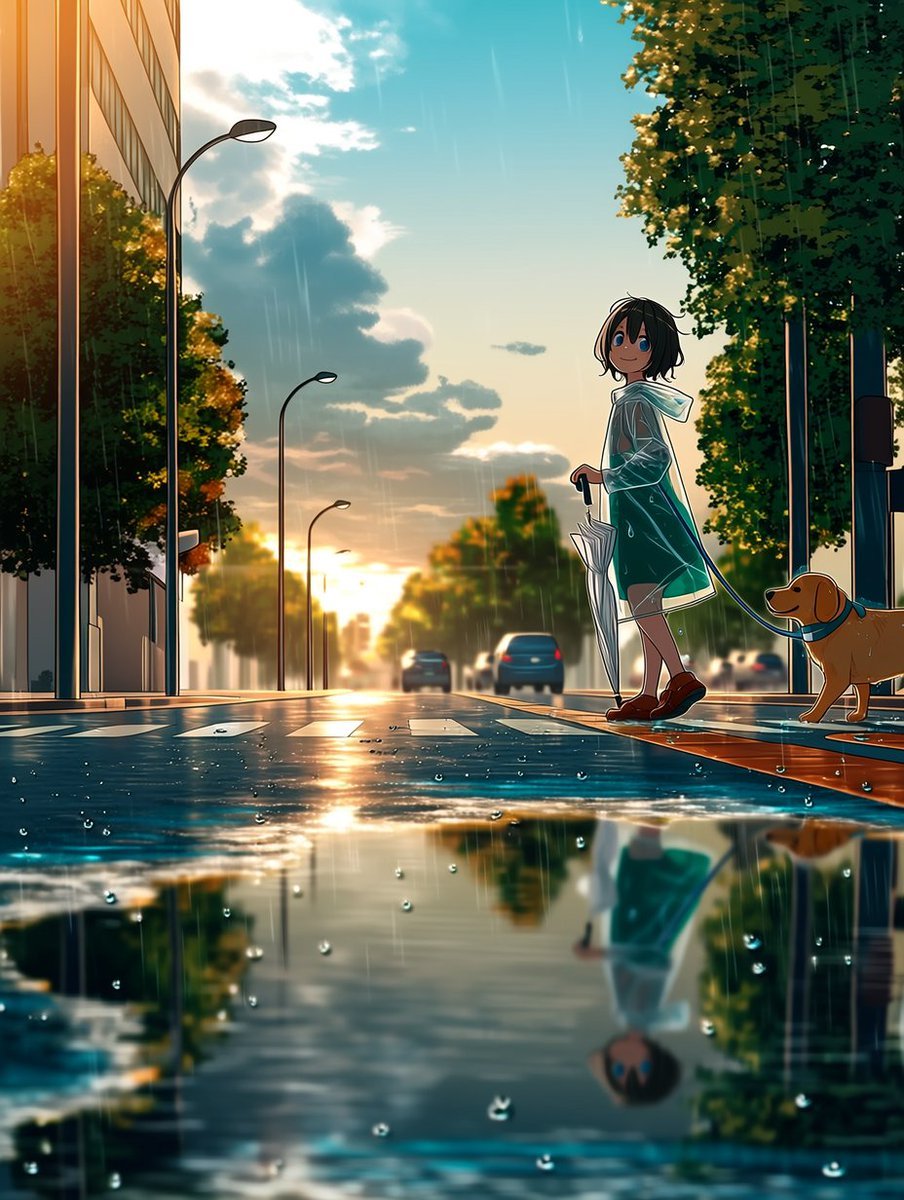 月曜日：画像生成お題「雨上がりの街角」 2026年5月11日～5月17日まで