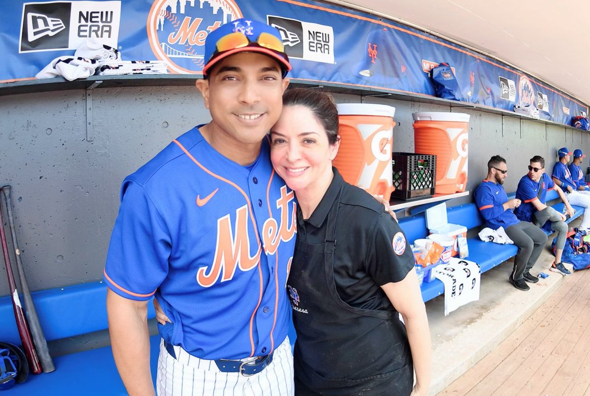 RutgersU's tweet photo. For 30 years, Theresa Corderi fed legends like Mike Piazza, David Wright and Pete Alonso as head for the New York Mets. This week, Theresa graduates from Rutgers School of Nursing with honors at 57. 
https://t.co/ZLPO7OSBMJ https://t.co/BKR0HGtMVP