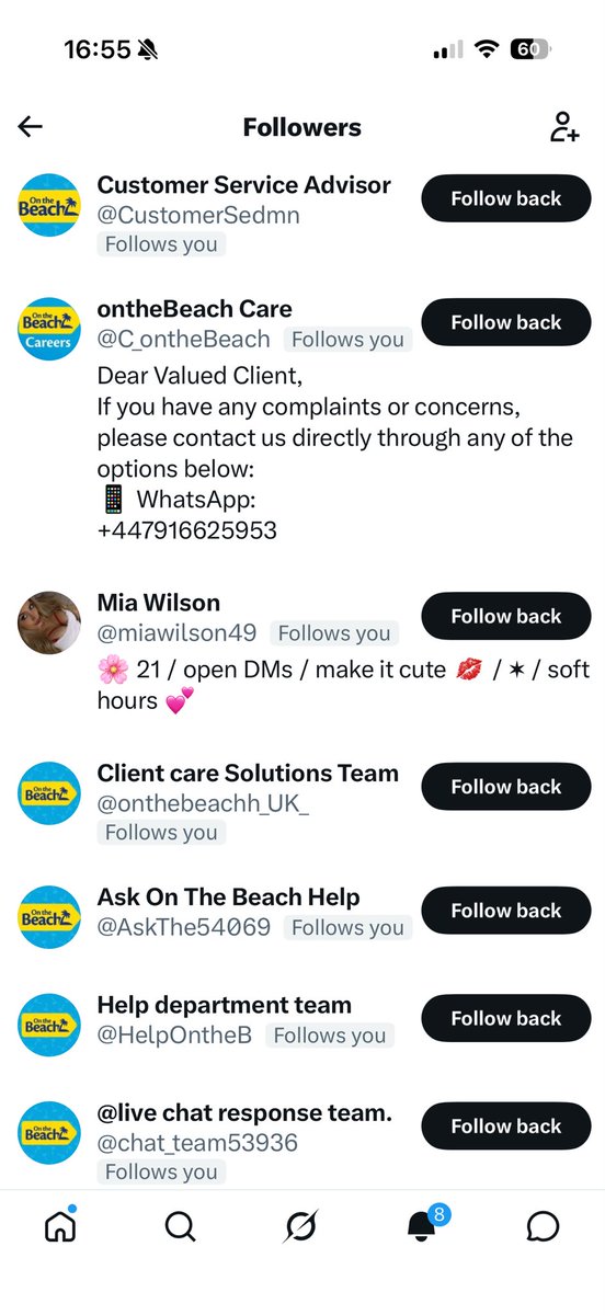 dikruge's tweet photo. @OntheBeachUK do any of these accounts actually belong to you? https://t.co/0GA1dF6tiI