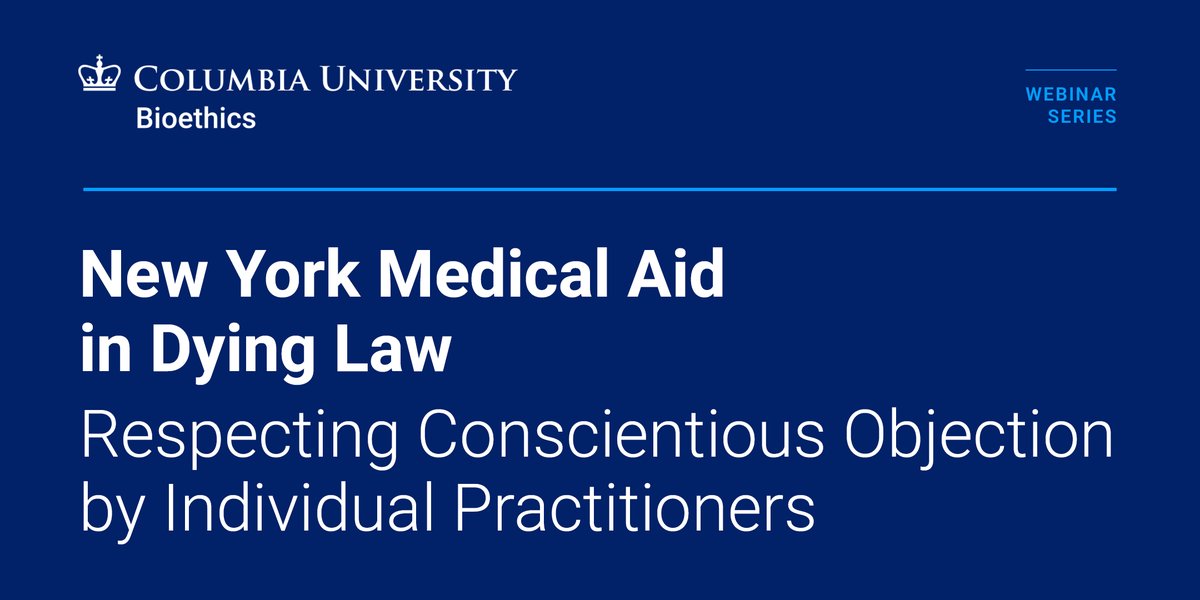 Columbia University Bioethics tweet media