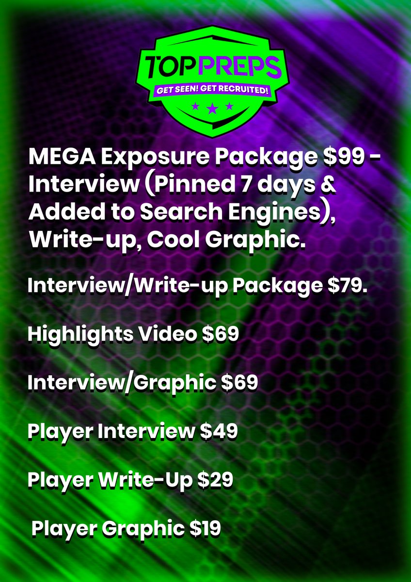 Top Preps #1 Scouting and Promotional Services tweet media