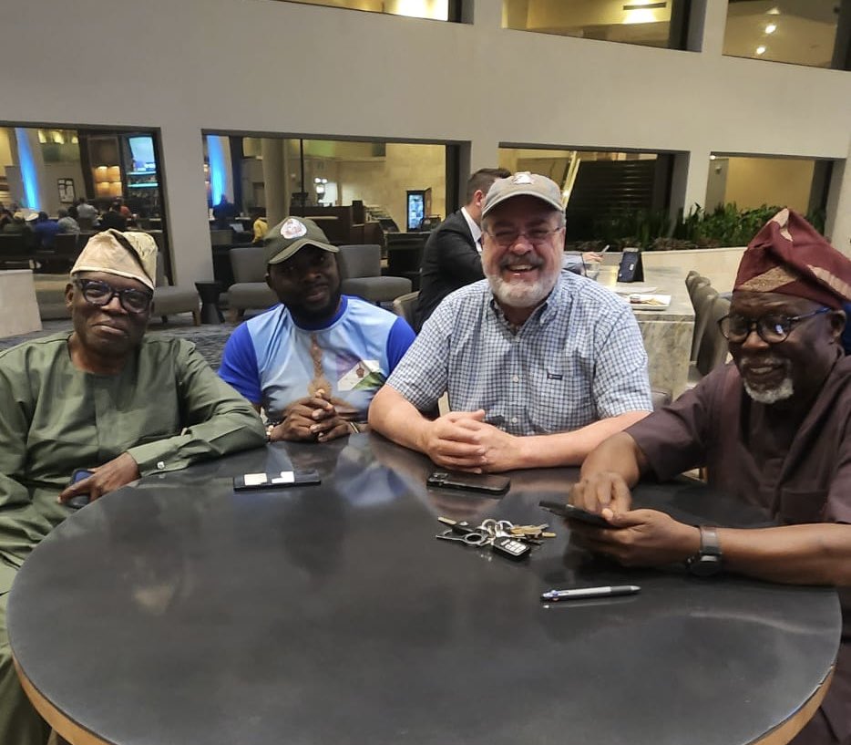 MikeArnoldTruth's tweet photo. Met yesterday with a group of distinguished Nigerians. Passionate about separation from the caliphate-controlled contraption called Nigeria.

Their case:
•Hundreds of nations were forced into one by British colonial hands.
•Borders drawn in London never reflected the people on the ground.
•Northern regions trend conservative and fanatical Islamic. Southern regions trend secular and commercial. The values do not mix.
•Ethnic identity is stronger than national identity. Always has been.
•Smaller nations would be easier to govern. Leaders easier to hold to account.
•Regions should control their own resources and the wealth that comes from them.
•Smaller nations would handle their own security better than a distant federal government ever could.
•Independent regional nations would secure their own borders, regulate migration, and stop the unauthorized movement of armed herders across the land.

Every word of that could have come from a Biafran.

It came from the Yoruba Self-Determination Movement.

Good people of conscience across Nigeria and around the world support self-determination for every people group that wants it. Do not let the other side divide and conquer. Stand together across tribes, regions, and religions. Bring about righteous regime change.

Then draw your boundaries in peace.

#EarthShaker​​​​​​​​​​​​​​​​

From left to right, my new friends Johnson, Ayo, me, and John.