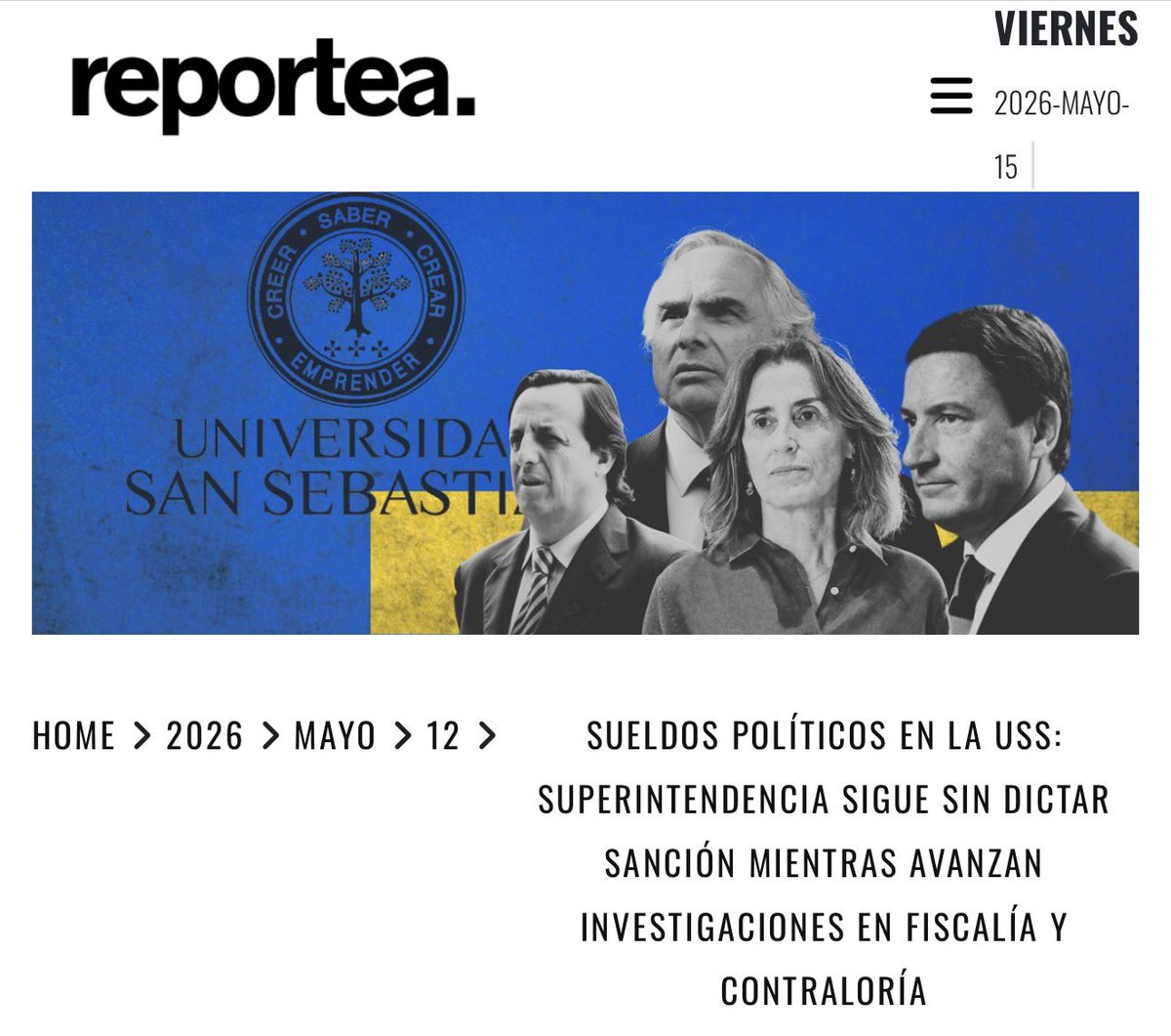 aargandonab's tweet photo. Alcalde Sichel y @MuniNunoa firman convenio municipal con Universidad San Sebastian; misma institución que se encuentra bajo investigación por pagos de sueldos millonarios, sin justificación académica, a personas políticamente conectadas, entre las que se encuentra el propio alcalde.