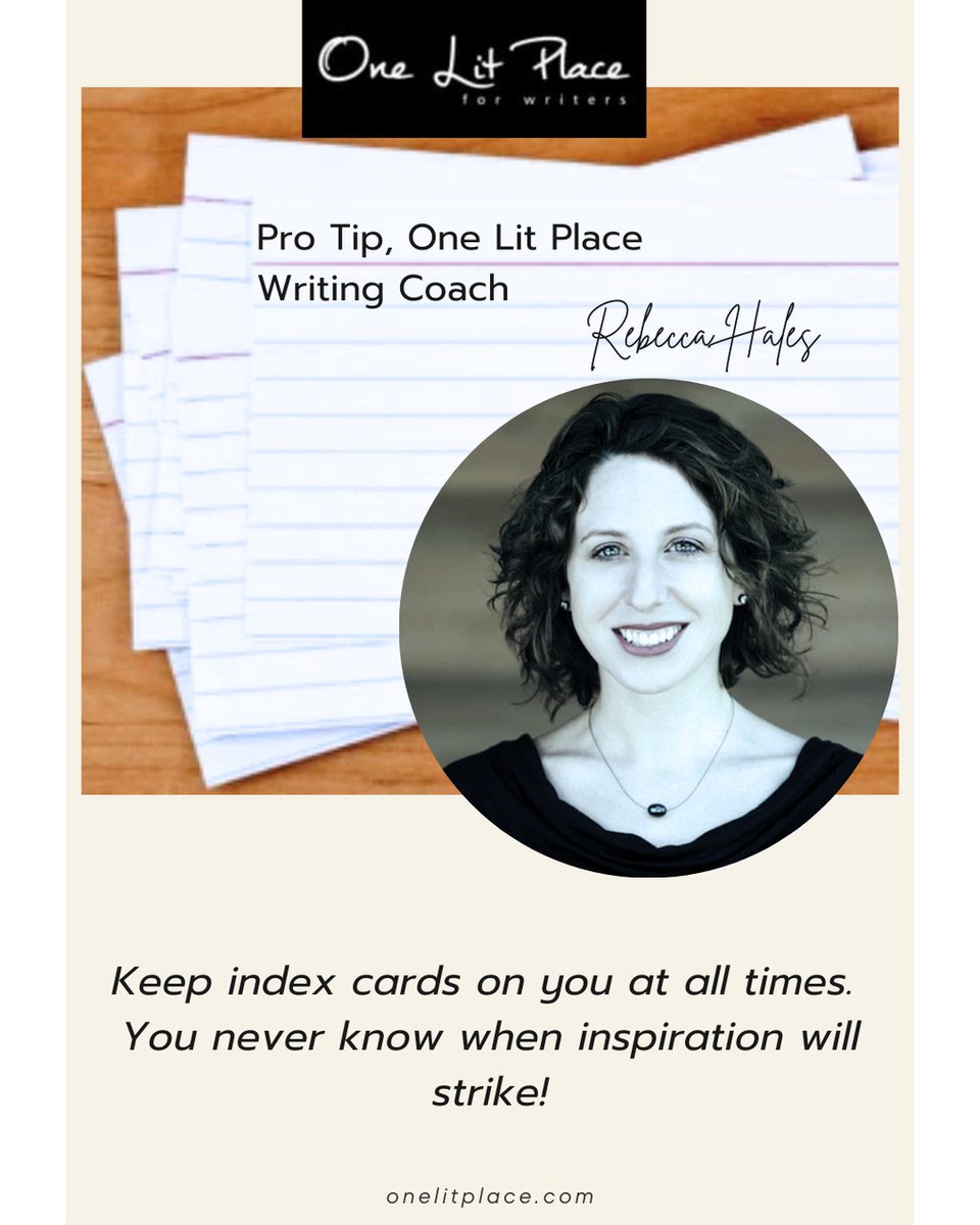 OneLitPlace's tweet photo. Let off some steam, catch an inspired thought, or capture something you see or hear on index cards you keep in your bag or pocket. Those few seconds of off-roading are great for energizing your creative center.

Read more 👉 https://t.co/vX5bKnW4gQ

#amwriting #writing https://t.co/9LhmMonhjz