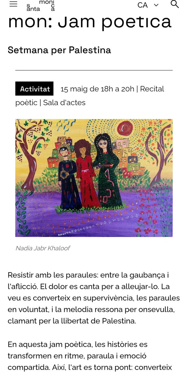 xrius1's tweet photo. Acte dia de la #Nakba #Palestina #Barcelona Centre Cultural Santa Mònica  #فلسطين https://t.co/0EBPlbzHhr