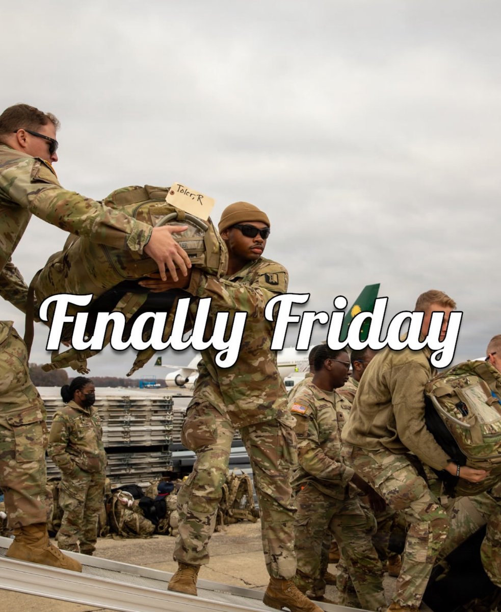 CaArmyGuard's tweet photo. We finally made it to another weekend! https://t.co/13Z6HcvOem