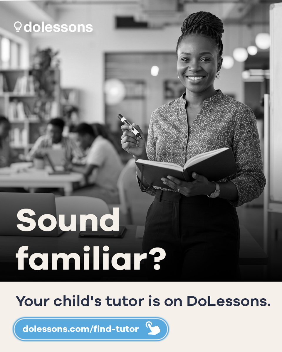 dolessons's tweet photo. These are signs they need the right kind of support. DoLessons matches your child with a verified, expert tutor in 24 hours.
๐ https://t.co/ueTHkZnoTX
Save this and share it with a parent who needs it ๐ #DoLessons #NigerianParents #HomeTutoring #OnlineTutoring https://t.co/4TtMrnJ5pe