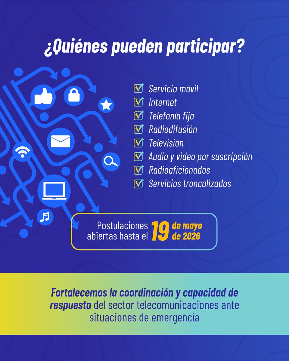 Ministerio de Telecomunicaciones Ecuador 🇪🇨 tweet media