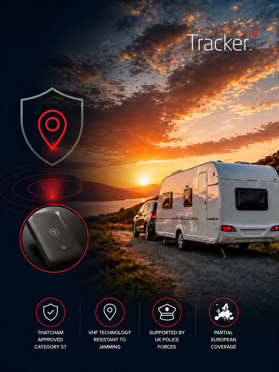 Tracker_UK's tweet photo. Your caravan = your freedom 🚐

Protect it with Tracker

✔️ 95% recovery rate
✔️ Thatcham approved
✔️ Works even if hidden or jammed

Peace of mind when it matters most.

#CaravanLife #VehicleSecurity https://t.co/6k1NRTIHHz
