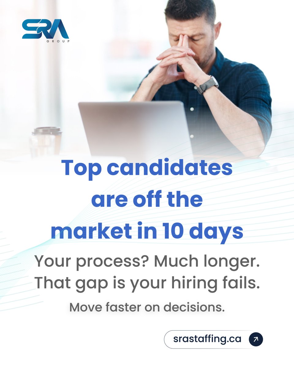 SRAInfoTech's tweet photo. SRA helps you close the gap between intent and action. Explore how we support faster hiring:  https://t.co/oWsfwrY1lV

Want to explore roles? Visit:  https://t.co/Wp2ScT6hsl

#Hiring #Recruitment #TalentAcquisition #HiringStrategy #SRAGroup https://t.co/BGlo5S3i8R