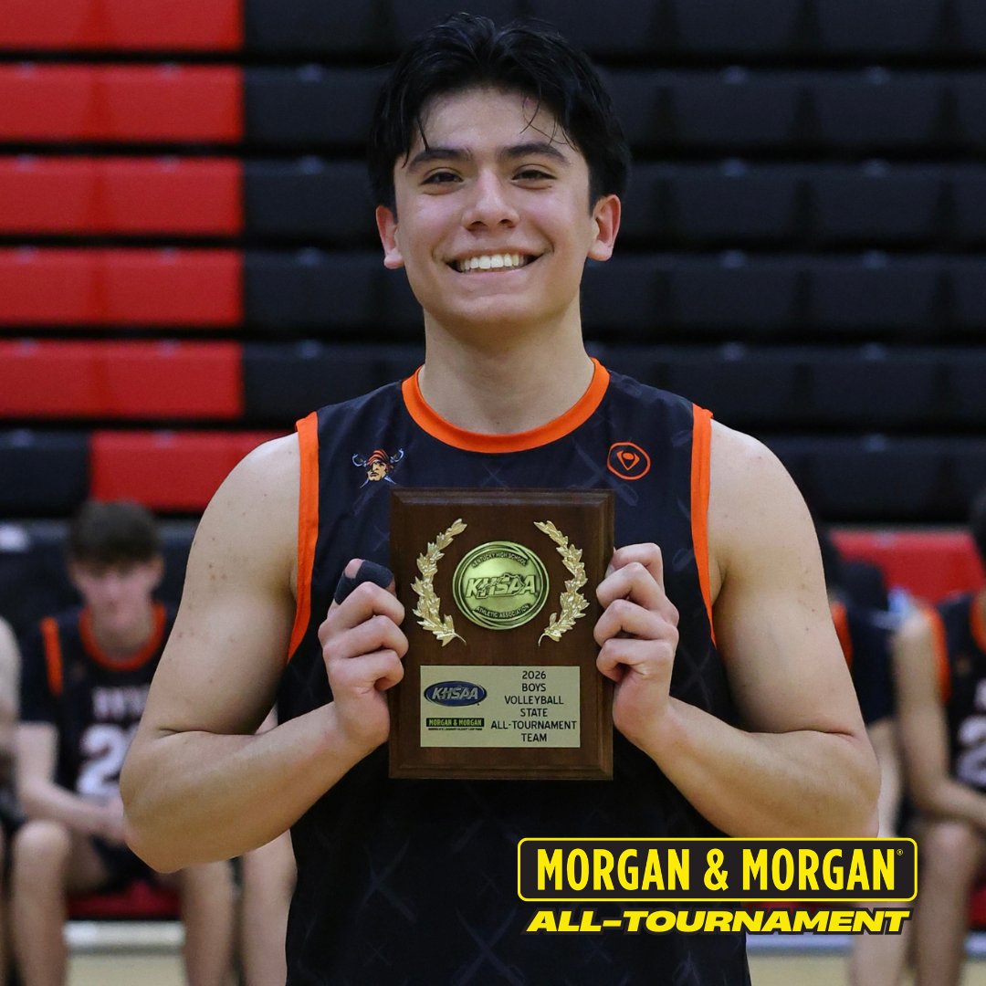 KHSAA's tweet photo. Congrats to Anthony Rieffer from Ryle for earning a spot on the Morgan &amp; Morgan All-Tournament Team! #KHSvb #KHSAAProudPartner @forthepeople 📸: @toniawittphoto https://t.co/QONVt68KcJ
