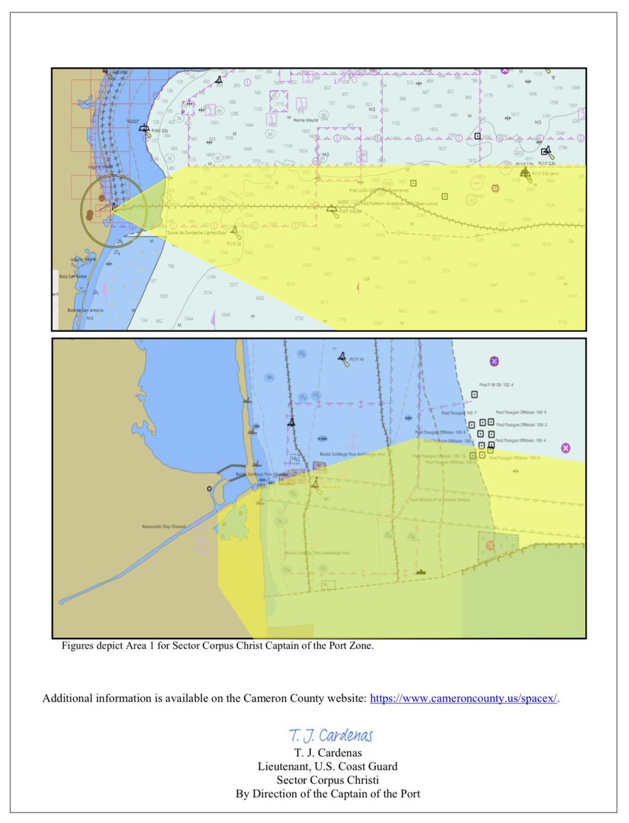 VisitBocaChica's tweet photo. New Marine Safety Information Bulletin (MSIB)/ Notice to Mariners (NOTMAR) issued for possible #Starship #Flight7 launch on 19 May 2026 from 2:00 p.m.-9:00 p.m.  https://t.co/mmFJTQWyCX 🚀  #BocaChica #Starbase #MSIB #HazardArea #SafetyZone https://t.co/dGoeJbDHph