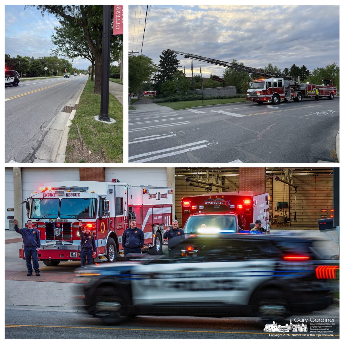 WestervilleFire's tweet photo. Happy Friday &amp; Peace Officers Memorial Day! Did you see the Light Ohio Blue caravan last week? They started in New Albany, made their way through Johnstown, Sunbury, Galena, Genoa, Westerville &amp; ended downtown. We honored our heroes in blue while passing St 111! #WFDFunFactFriday https://t.co/3M9HXkbVYC