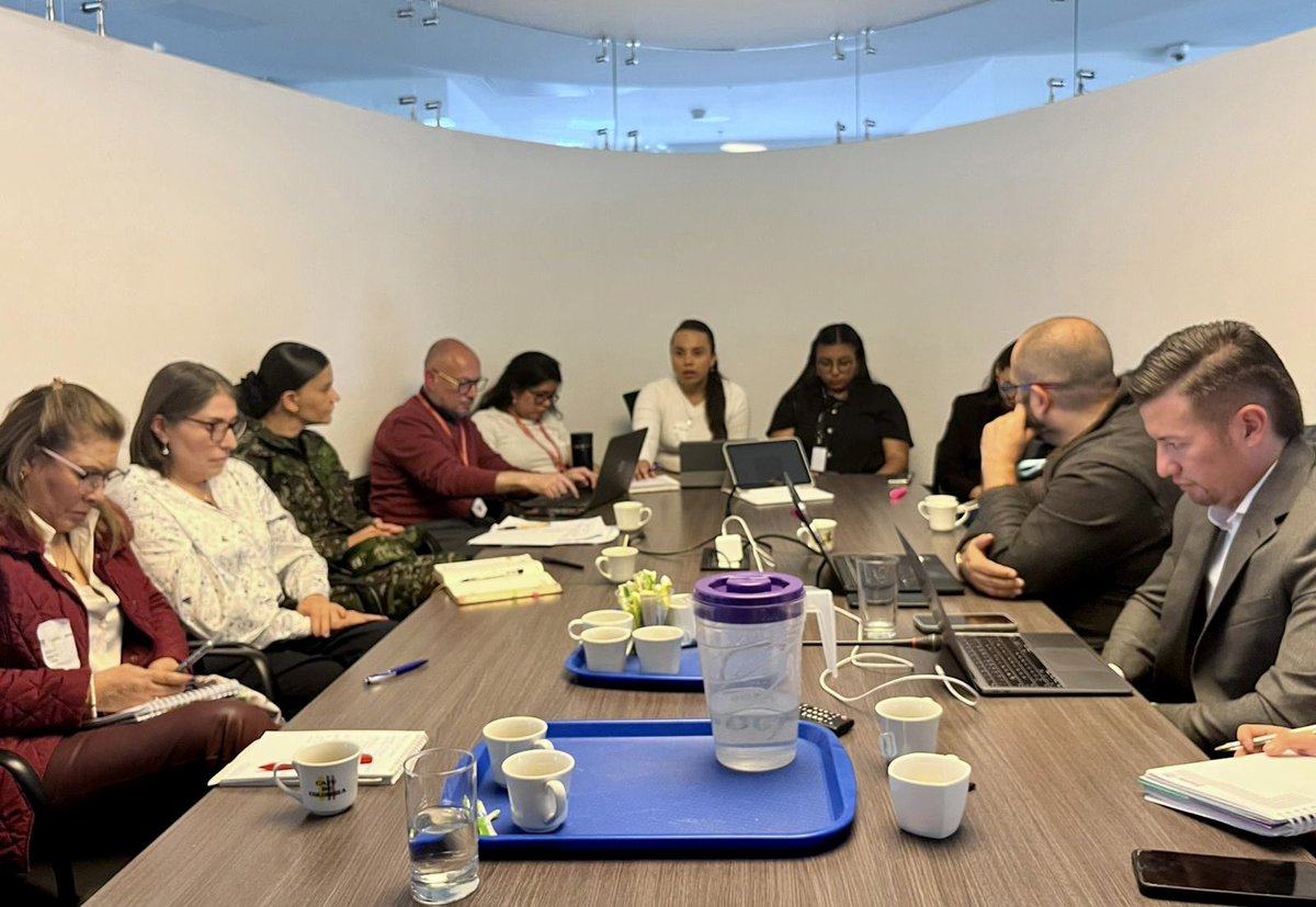 MisionONUCol's tweet photo. Para prevenir y mitigar riesgos en Bogotá, asistimos a plenaria de #CIPRAT convocada por @MinInterior con entidades locales y nacionales en el marco de Estrategia de Mujer y Género para Lideresas y Líderes con orientación diversa en respuesta a Alertas Tempranas de @DefensoriaCol https://t.co/lQTlgQq74m