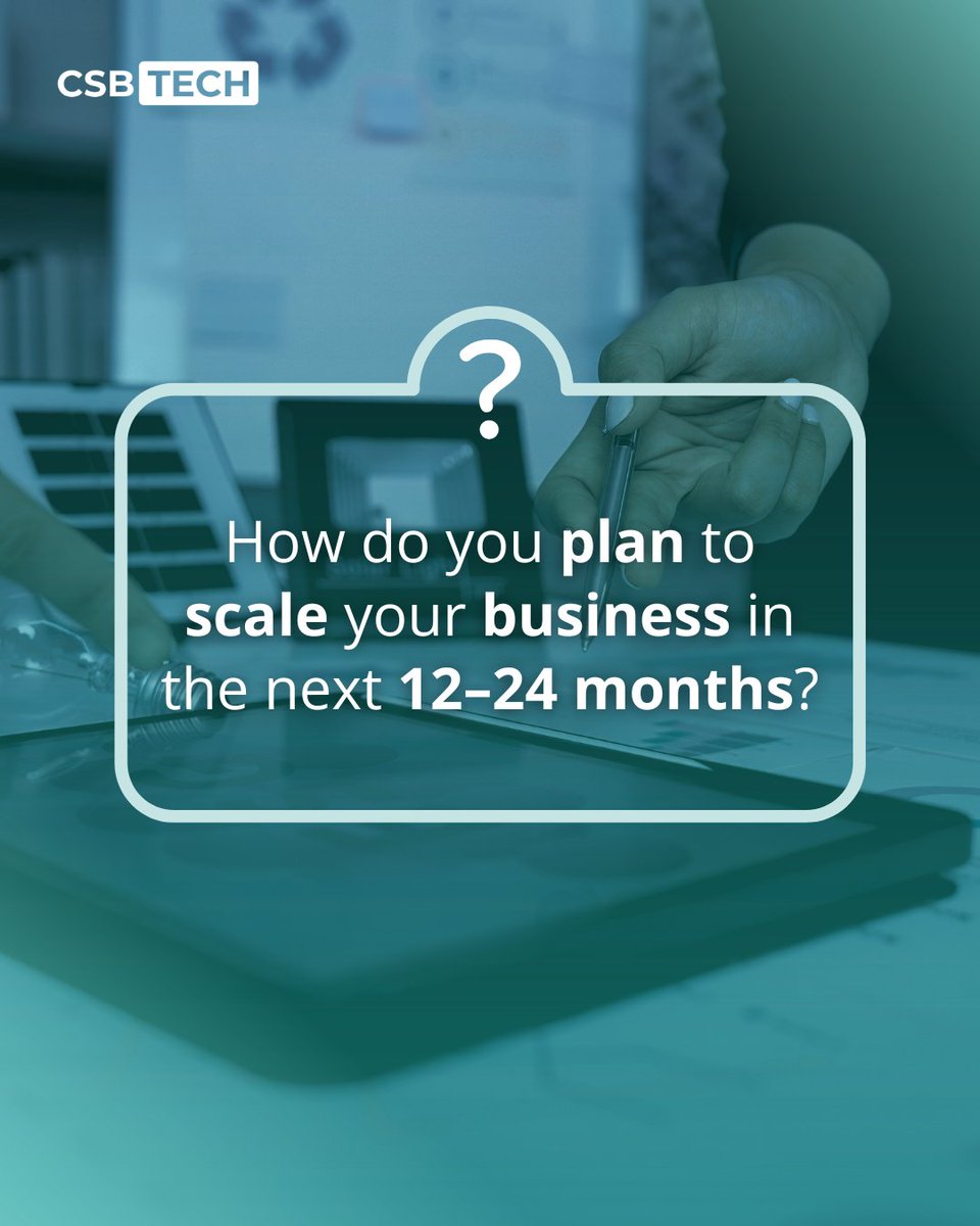 CSBTechEmporium's tweet photo. Growth needs a clear plan.

A defined direction for the next 12 to 24 months helps shape the right systems, tools, and decisions from the start. Businesses that plan ahead build with more control and fewer setbacks. 🚀

Share your growth direction in the comments.

#CSBTech https://t.co/5CsZgcUjXS