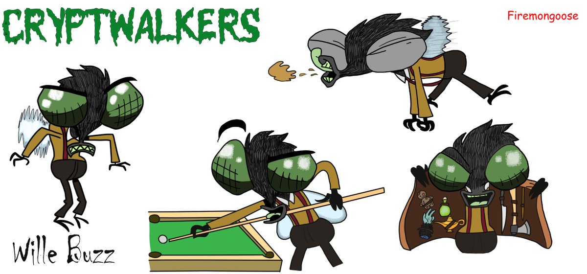 Firemongoose1's tweet photo. Cryptwalkers: Willie Buzz 
#TheLoudHousefanart #Theloudhouse #ocart #artistsontwitter #oc #vampiregirl #monsters #gothgirl #Vampire #characterart #casagrandes #furryartist https://t.co/8h5aRRqUoX