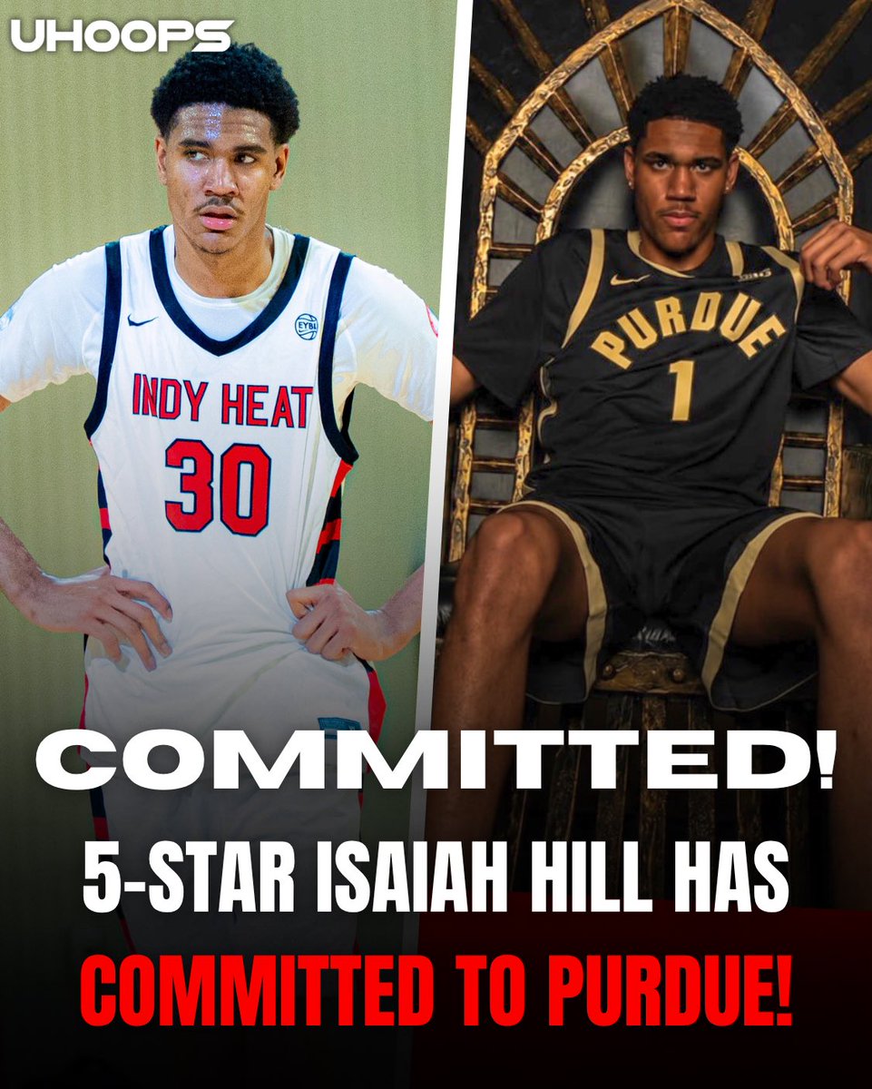 uhoopsllc's tweet photo. 5⭐️ prospect Isaiah Hill is taking his talents too Purdue 🔥‼️ https://t.co/wM4VzH4igF