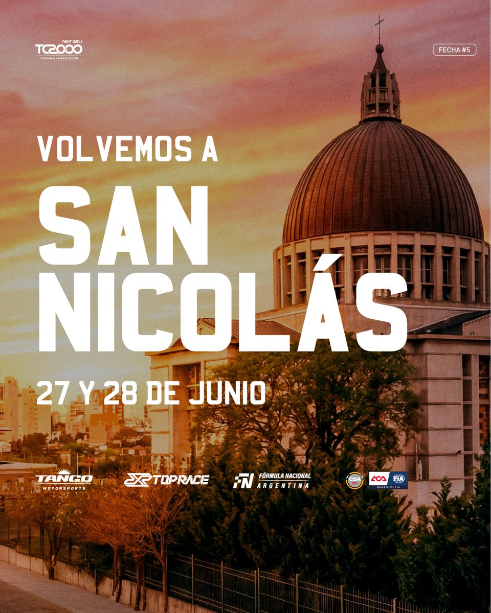 SuperTC2000's tweet photo. Hola San Nicolás, VOLVEMOS 😎 https://t.co/GpnK9QVxGV