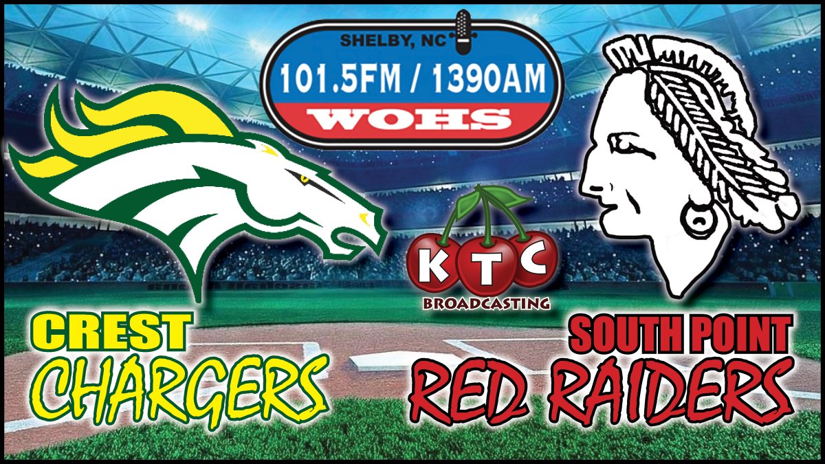 KTCBroadcasting's tweet photo. PREP BASEBALL PLAYOFFS 6:45PM
FRIDAY, MAY 15, 2026 https://t.co/eNu5i2pjH3
WOHS - CREST @ SOUTH POINT
WCSL - CORVIAN @ CHERRYVILLE
YOUTUBE AUDIO - CRAMER @ BURNS https://t.co/ZGoLc9Uq5x