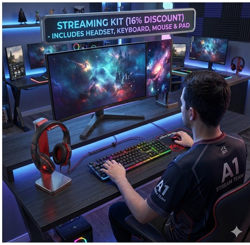 lyr151361's tweet photo. 🎮 Level up your gaming setup with this ALL-IN-ONE Gamer Kit!
RGB Keyboard ⌨️ | Gaming Mouse 🖱️ | Headset 🎧
🔥 Perfect combo for every gamer.
🛒 Link in bio — grab yours now before it’s gone!

#GamingSetup #RGBGaming #GamerLife #GamingGear #PCGaming #GamingKeyboard #GamingMouse https://t.co/QaayzYjd0x