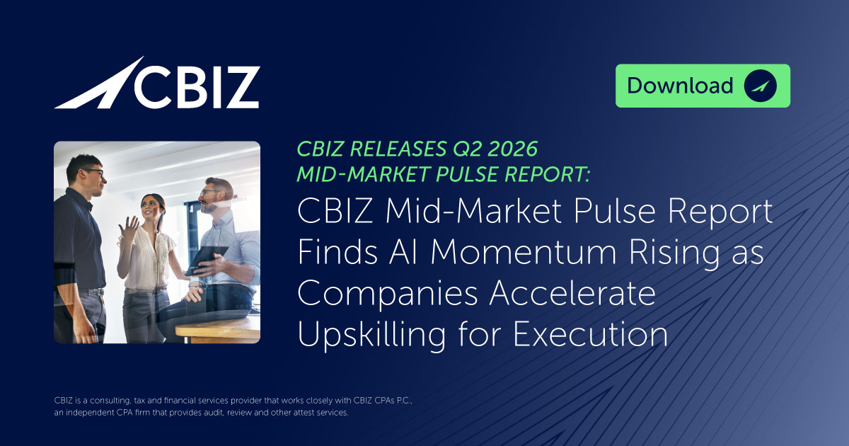 MichKlein73's tweet photo. 🚨 The latest @cbz Mid‑Market Pulse is out! Growth is the goal but cost, talent, and policy challenges are tightening execution.
 
Take a look at what is shaping performance. https://t.co/NLOULHtmEd

#BusinessInsight #MarketTrends https://t.co/5eWSsJSqaQ