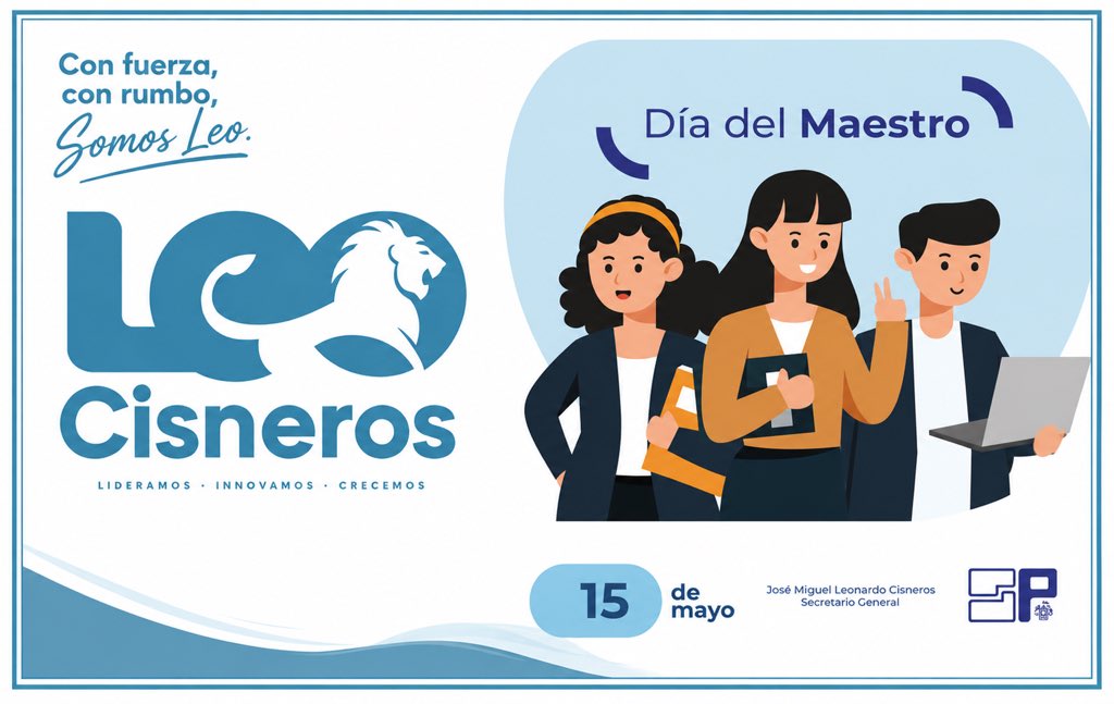 JMLeoCisneros's tweet photo. Día del Maestro

Gracias por enseñar con el corazón, inspirar con el ejemplo y transformar vidas con cada palabra y cada enseñanza.

Hoy reconocemos su entrega, vocación y compromiso con la educación y el futuro de nuestra sociedad.

¡Feliz Día del Maestro! https://t.co/AboWuI7D5H