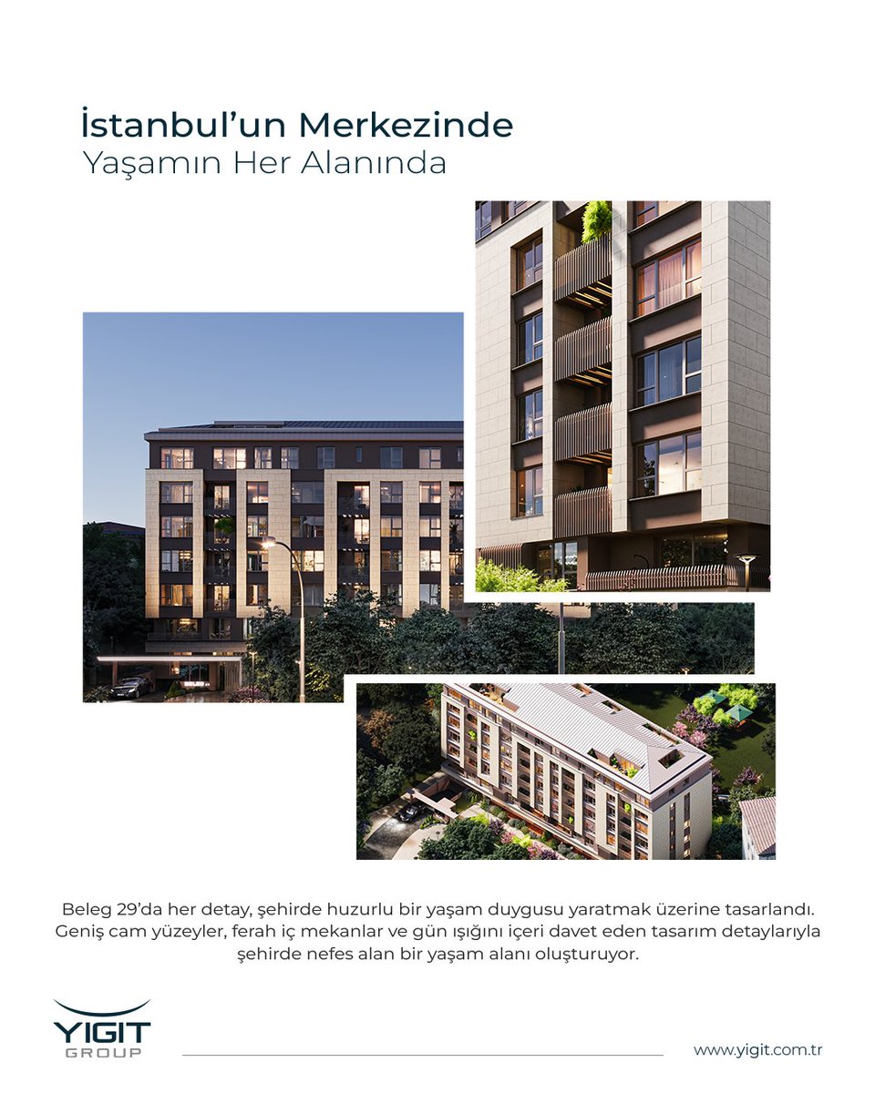 yigitgroup_'s tweet photo. İstanbul'un merkezinde, yaşamın tam kalbinde.
Şehrin enerjisini hissederken, evinin huzuruna yakın olmak isteyenler için tasarlandı. Beleg 29, ferah iç mekanları ve yeşille iç içe mimarisiyle şehirde nefes almanın adresi. Yigit Group projeleri ile hayat daha haf ve daha anlamlı. https://t.co/EWwSQ81Ssg