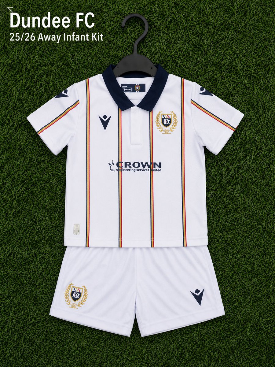 DFCDirect's tweet photo. 25/26 Away Infant Kit is now ONLY £15 🤯 

Get your little Dee looking matchday ready in one of our smartest kits yet ⚽🤍

🛒 Grab yours now from the Club Shop or online! 👉https://t.co/3XcKfg4t92 https://t.co/cdX4laol4T